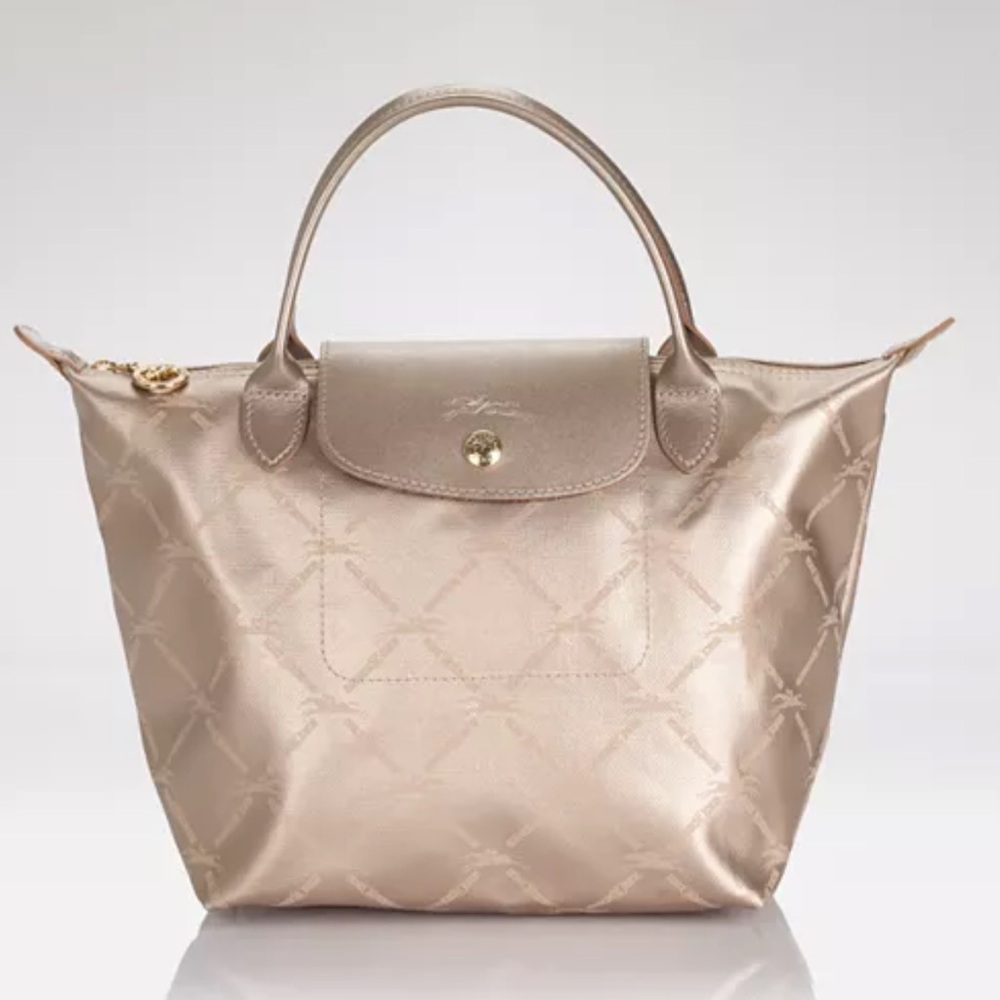 Longchamp Le Pliage LM Metal Tote Bag  Nylon Made in France